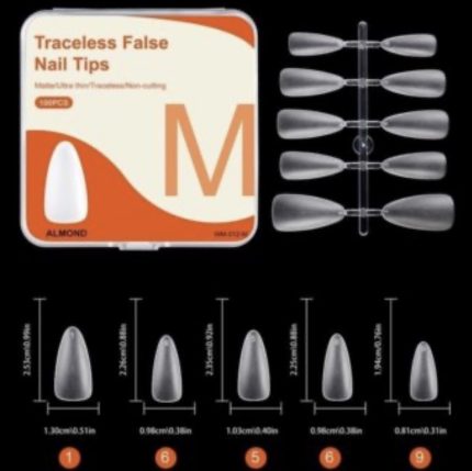 Tips Soft gel cod 005 M (Short Oval) 100 pcs