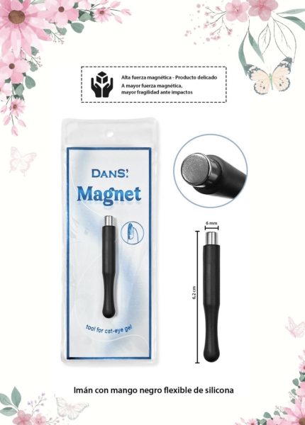 Iman con mango negro flexible de silicona Dans