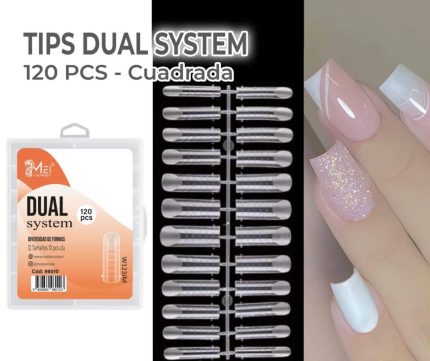 Tips dual system cuadrada 120 pcs