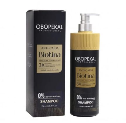 Shampoo Capilar Anti Caida (Proteina y queratina) Cabello con mas volumen y fuerza 750ml Obopekal