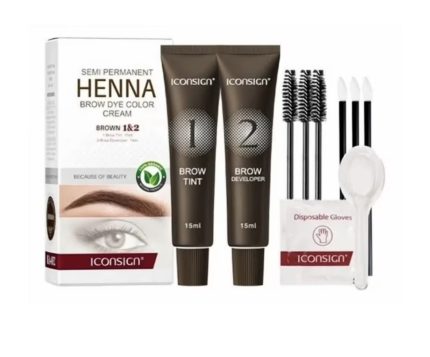 Kit Henna Semi permanente Brow  (Coffe) Icosing