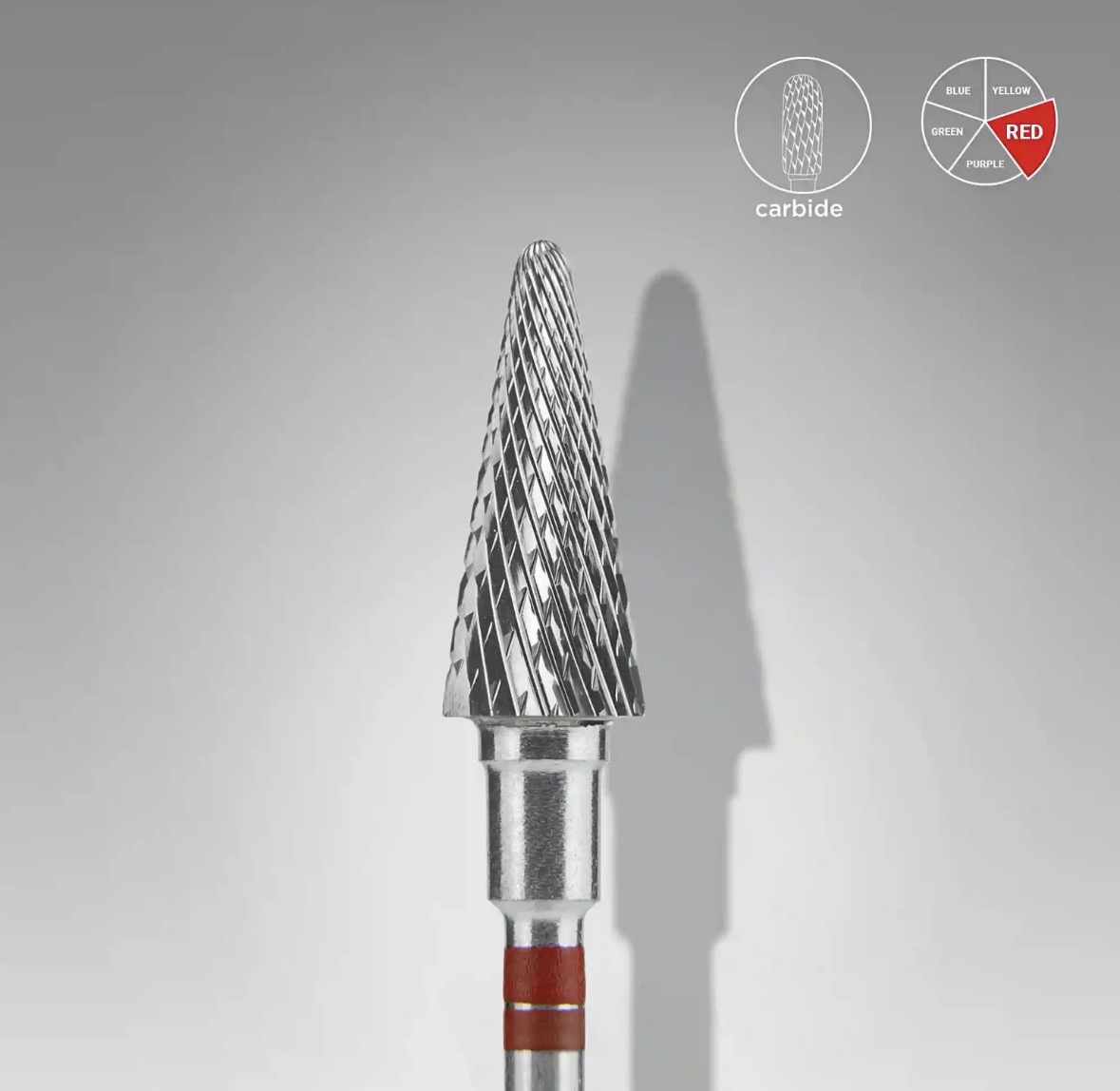 Fresa de Carburo Cónica .60 Roja Staleks Pro – Zurda - Imagen 2