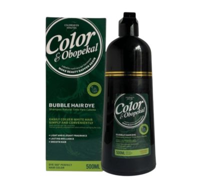 Obopekal Shampoo Colorante Cubre Canas Cobertura Total 500ml