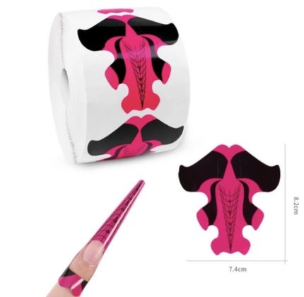 Moldes Estructurales stiletto fucsia 300pcs morados Navi