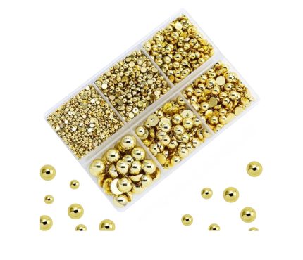 Set de perlas planas doradas Navi