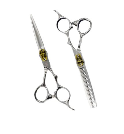 Pack Tijeras OBOPEKAL Plateado 6.0 + Estuche BULL EDITION