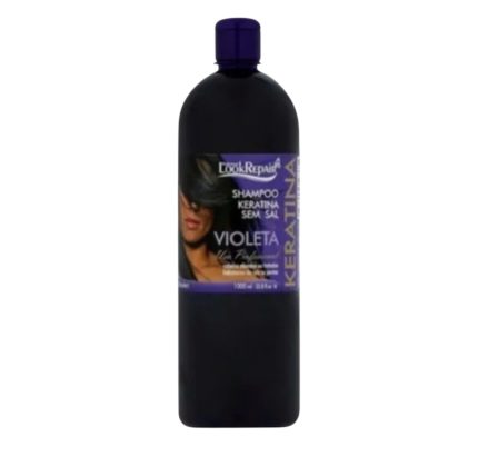 Shampoo Keratina sin sal violeta 1000 ml