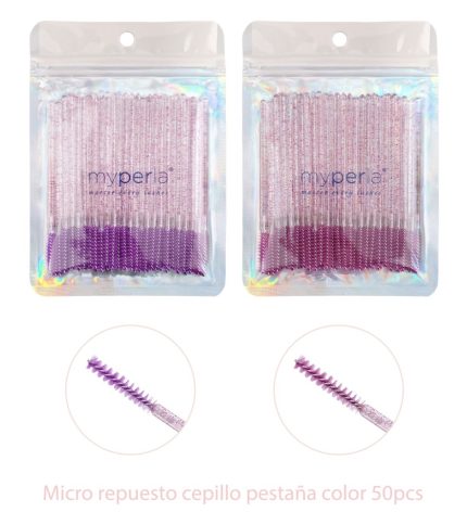 Micro grupillon o cepillos para pestañas 50 pcs My Perla