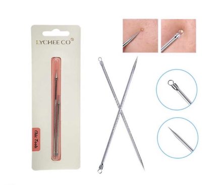 kit saca puntos negros ( saca comedones) 2 uds
