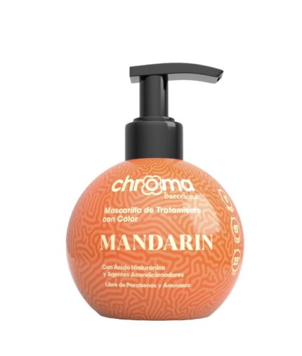 Mascarilla de tratamiento con color Mandarina 250g Chroma Barcelona