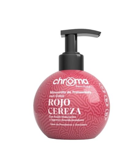 Mascarilla de tratamiento con color Rojo Cereza 250g Chroma Barcelona