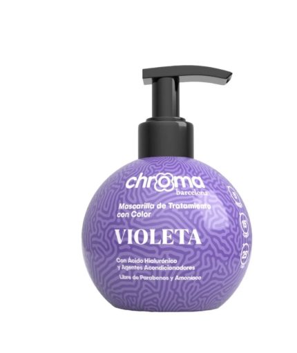 Mascarilla de tratamiento con color Violeta 250g Chroma Barcelona