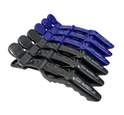 Pinza cocodrilo de 6 unidades (Negro)