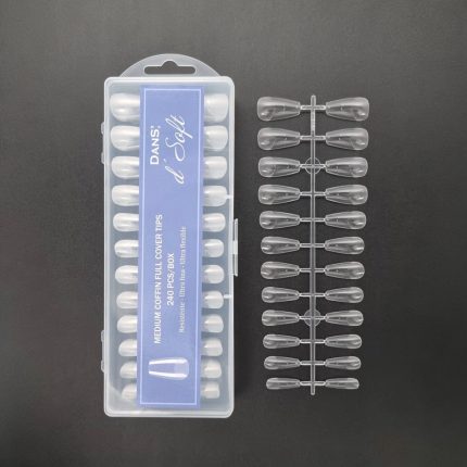 Tips soft gel Medium Coffin 240pcs Dans