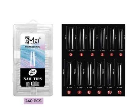 Tips sonrisa cuadrado 240 pcs