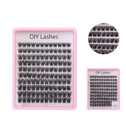 Set de pestañas por racimo volumen abanico Diy Lashes