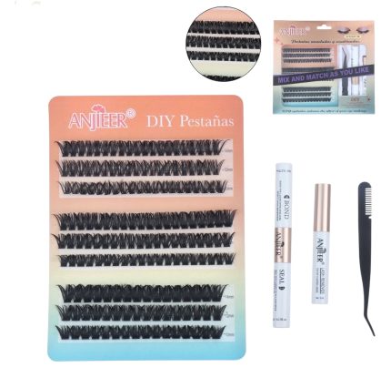 Set de pestañas por racimo 60D/80D/10D Diy Lashes