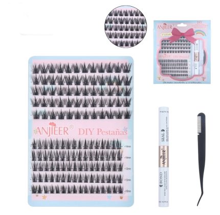 Set de pestañas por racimo 12DIY 14 Mix Diy Lashes