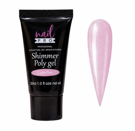 Polygel Shimmer Light Pink 30g Nail Pro