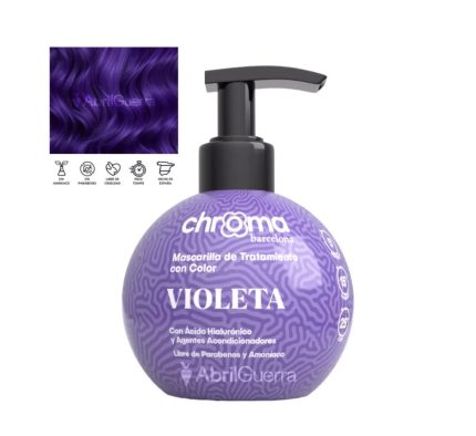 Mascarilla de tratamiento con color Violeta 250g Chroma Barcelona